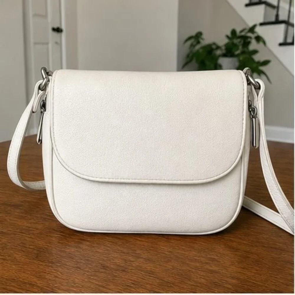 Stone Canvas Crossbody Bag